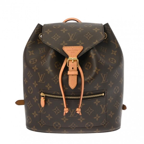 ik 00 0614717 2 Louis Vuitton Montsouris Rucksack Monogram Canvas Brown