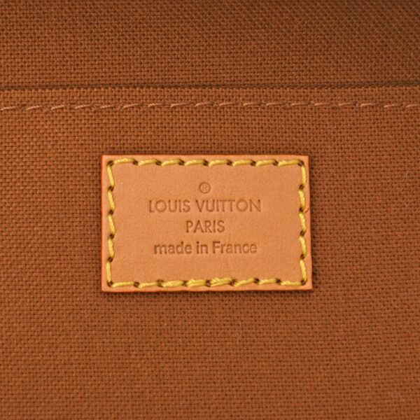 ik 00 0615501 14 Louis Vuitton Petite Sac Plat Handbag Monogram Canvas Brown