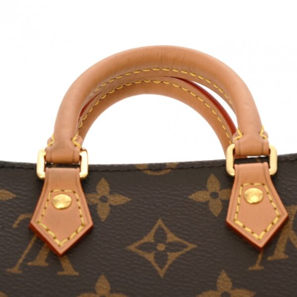 ik 00 0615501 5 Louis Vuitton Petite Sac Plat Handbag Monogram Canvas Brown