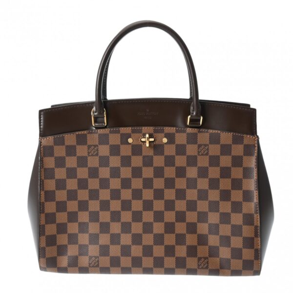 ik 00 0615503 2 Louis Vuitton Rivoli MM Handbag Damier Canvas Brown