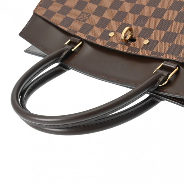 ik 00 0615503 4 Louis Vuitton Rivoli MM Handbag Damier Canvas Brown