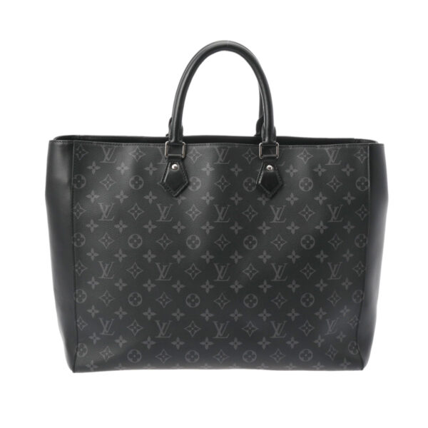 ik 00 0615506 2 Louis Vuitton Grand Sac Tote Bag Monogram Eclipse Canvas Black