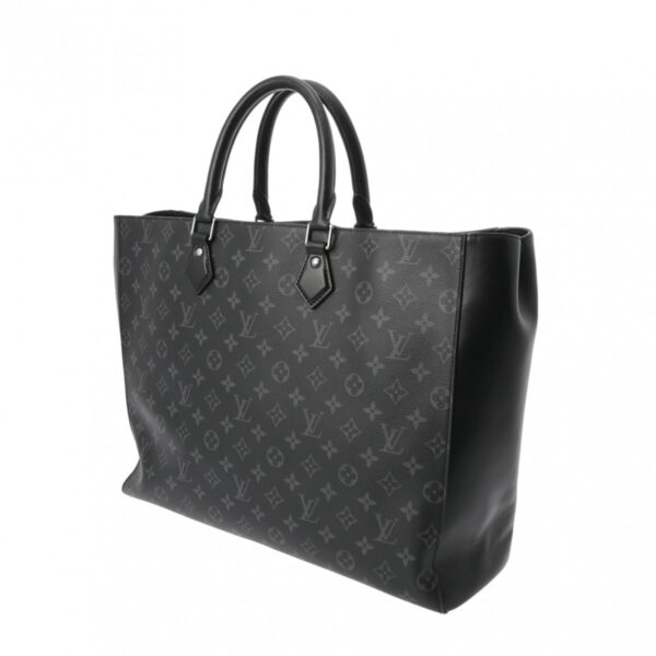 ik 00 0615506 3 Louis Vuitton Grand Sac Tote Bag Monogram Eclipse Canvas Black