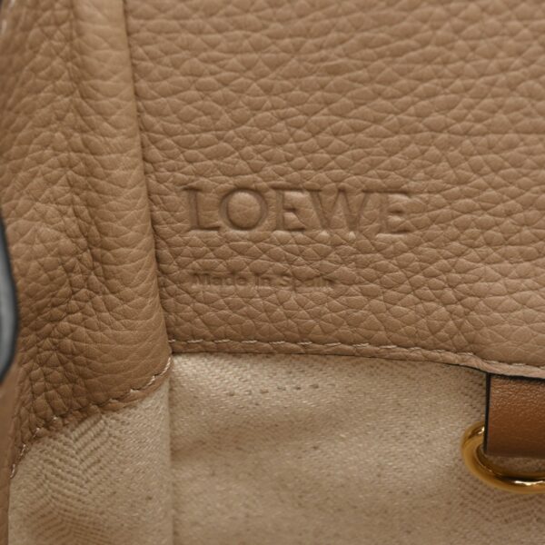 ik 00 0615507 15 Loewe Hammock Drawstring Small Bag Soft Grain Calf Sand Mink