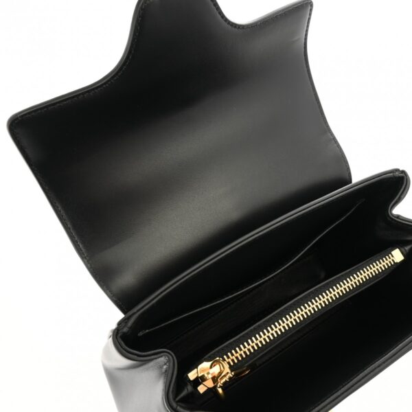 ik 00 0615508 11 Celine Mini 16 2Way Bag Satin Calf Black