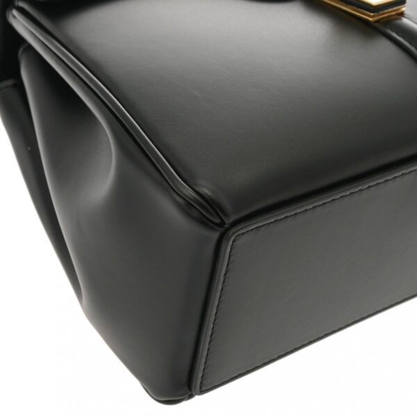 ik 00 0615508 6 Celine Mini 16 2Way Bag Satin Calf Black