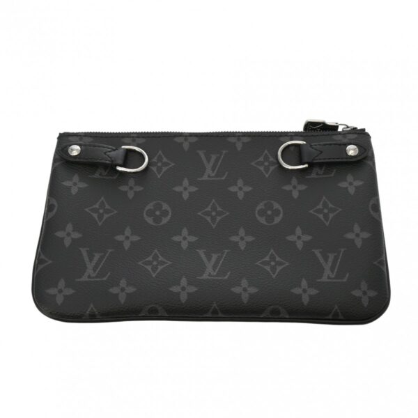 ik 00 0616331 5 Louis Vuitton Trio Messenger Bag Monogram Eclipse Canvas Black