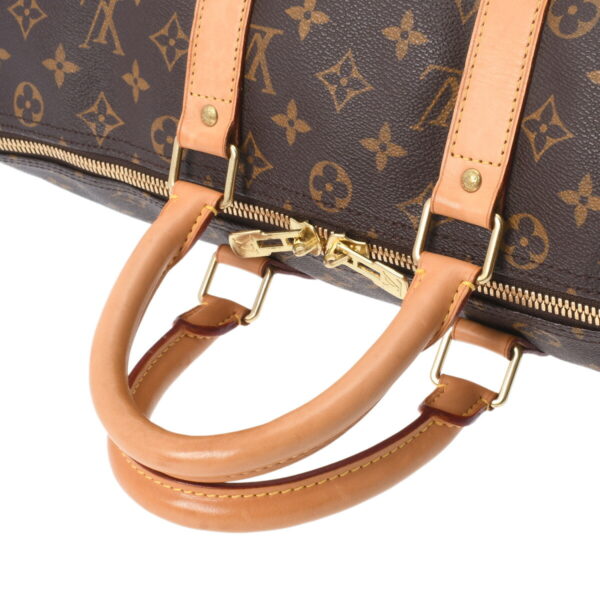 ik 00 0616339 4 Louis Vuitton Keepall 45 Bag Monogram Canvas Brown