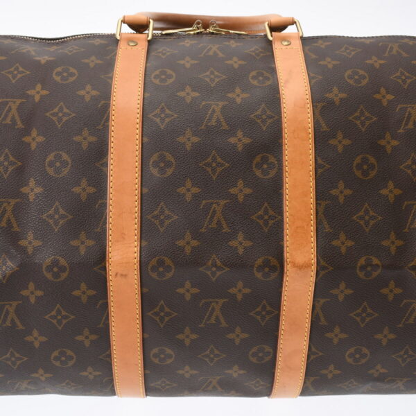 ik 00 0616361 10 Louis Vuitton Keepall 55 Bag Monogram Canvas Brown