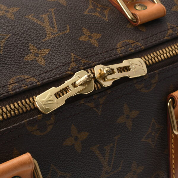 ik 00 0616361 12 Louis Vuitton Keepall 55 Bag Monogram Canvas Brown