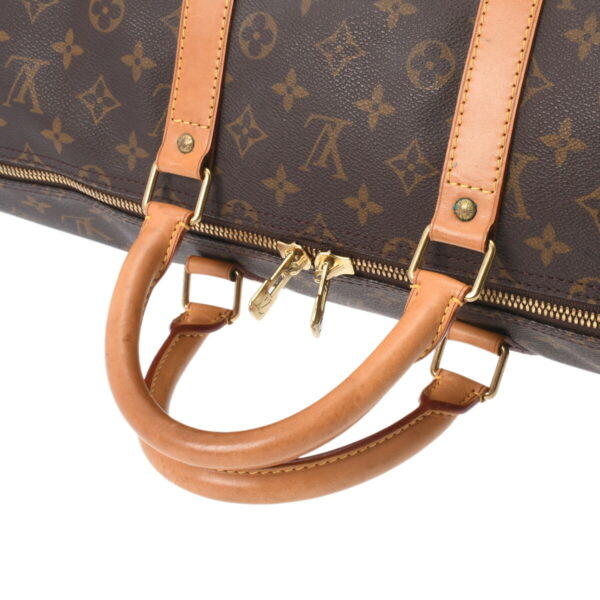 ik 00 0616361 4 Louis Vuitton Keepall 55 Bag Monogram Canvas Brown