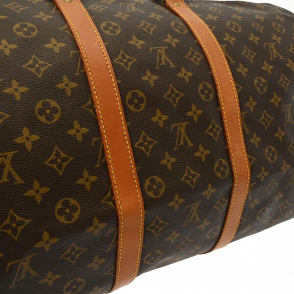 ik 00 0616365 9 Louis Vuitton Keepall Bandouliere 55 2Way Bag Monogram Canvas Brown