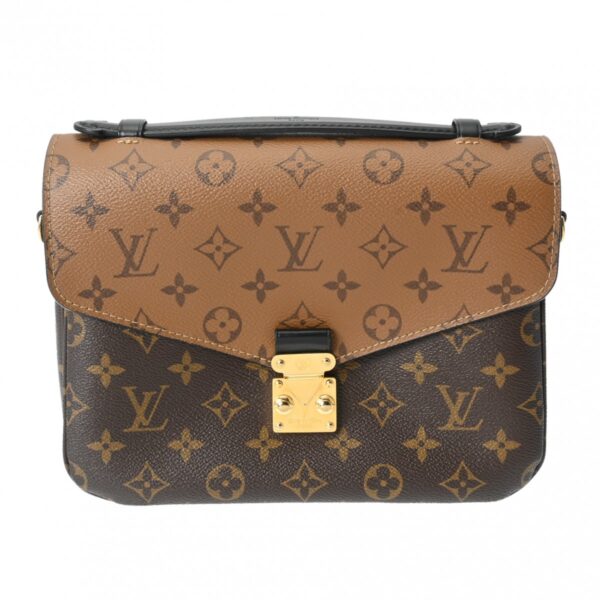 ik 00 0616371 2 Louis Vuitton Pochette Metis MM 2Way Monogram Reverse Brown