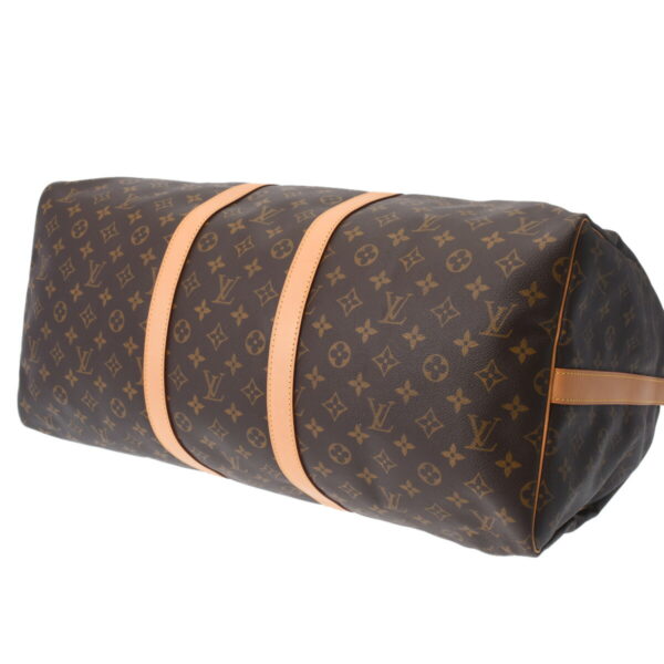 ik 00 0616378 6 Louis Vuitton Keepall Bandouliere 55 2Way Bag Monogram Canvas Brown