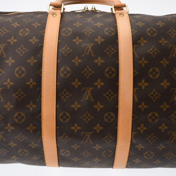 ik 00 0616378 8 Louis Vuitton Keepall Bandouliere 55 2Way Bag Monogram Canvas Brown