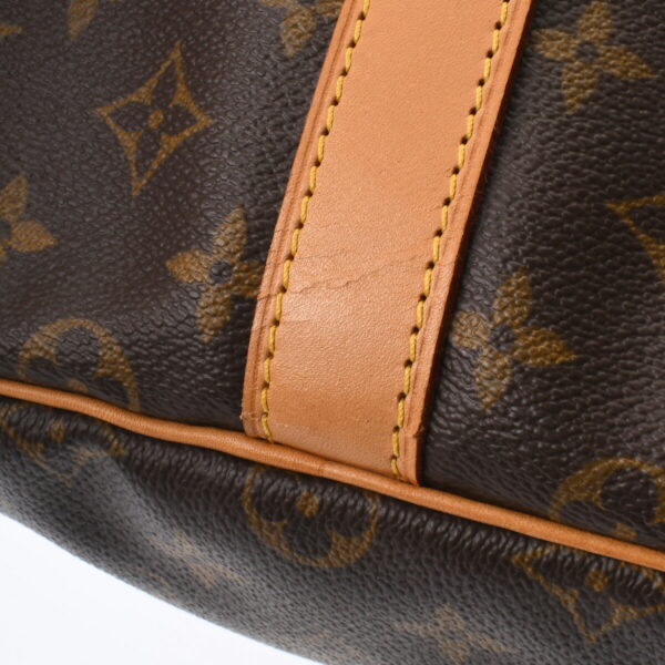 ik 00 0616378 9 Louis Vuitton Keepall Bandouliere 55 2Way Bag Monogram Canvas Brown