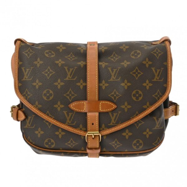 ik 00 0616379 2 Louis Vuitton Saumur 30 Shoulder Bag Monogram Canvas Brown