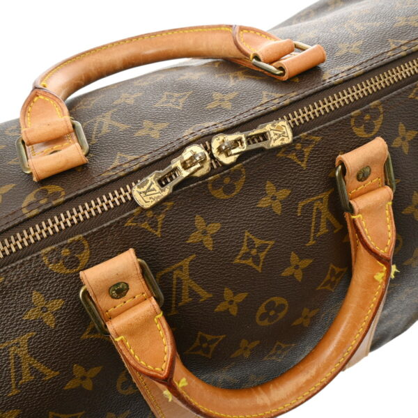 ik 00 0616381 12 Louis Vuitton Keepall Bandouliere 50 2Way Bag Monogram Canvas Brown