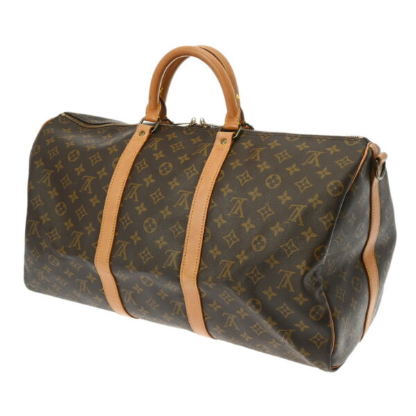 ik 00 0616381 3 Louis Vuitton Keepall Bandouliere 50 2Way Bag Monogram Canvas Brown