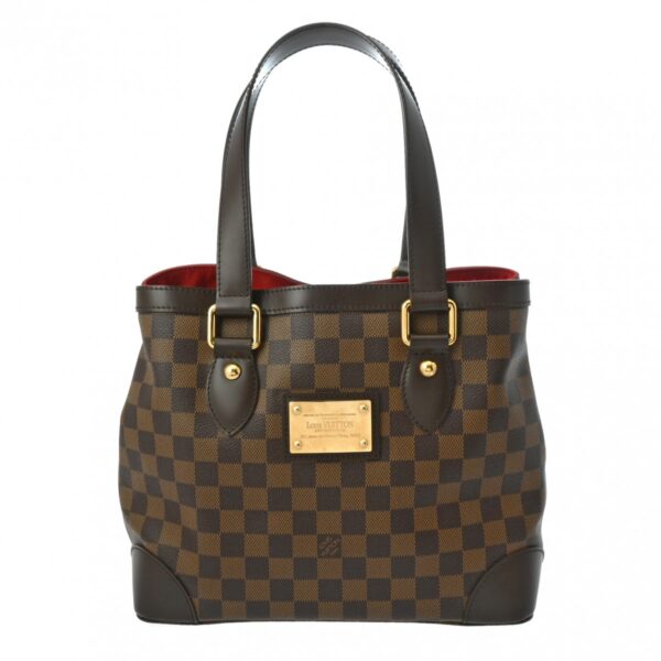 ik 00 0619412 2 Louis Vuitton Hampstead PM Tote Bag Damier Canvas Brown