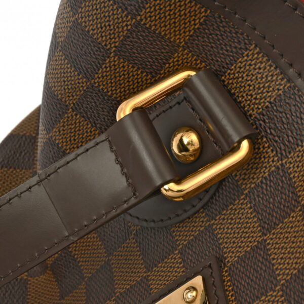 ik 00 0619412 6 Louis Vuitton Hampstead PM Tote Bag Damier Canvas Brown