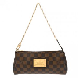 ik 00 0619414 2 Louis Vuitton Danube Monogram Canvas Shoulder Bag Brown