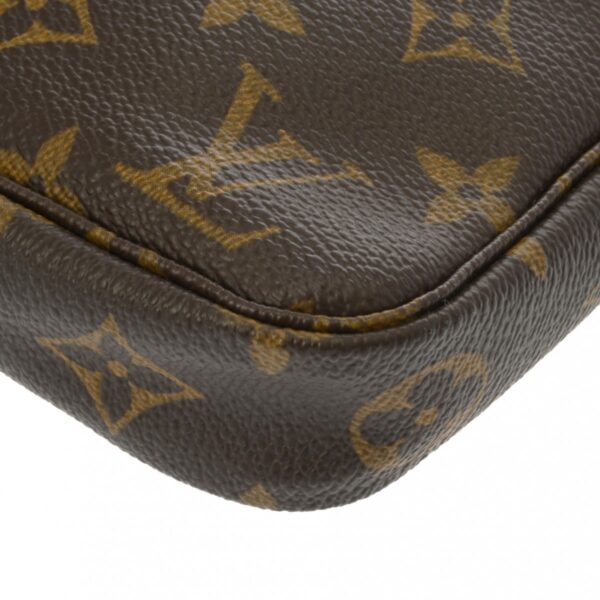 ik 00 0619421 10 Louis Vuitton Pochette Accessoire Pouch Monogram Canvas Brown