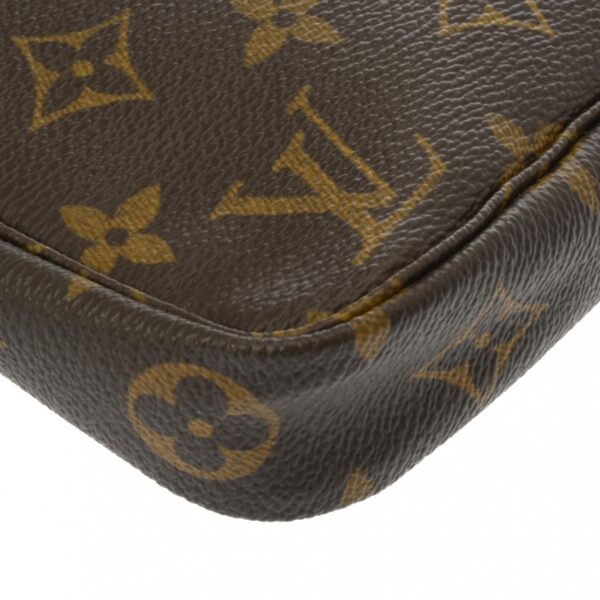 ik 00 0619421 11 Louis Vuitton Pochette Accessoire Pouch Monogram Canvas Brown