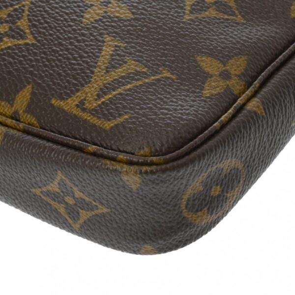 ik 00 0619421 12 Louis Vuitton Pochette Accessoire Pouch Monogram Canvas Brown