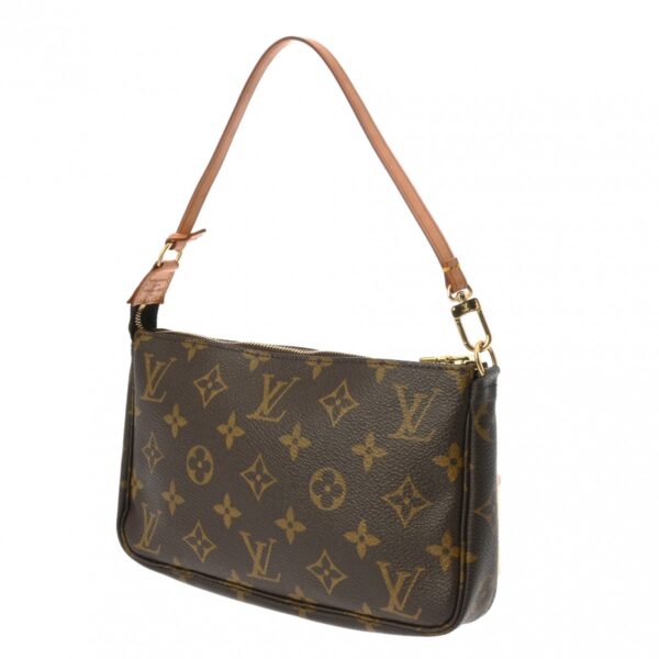 ik 00 0619421 3 Louis Vuitton Pochette Accessoire Pouch Monogram Canvas Brown