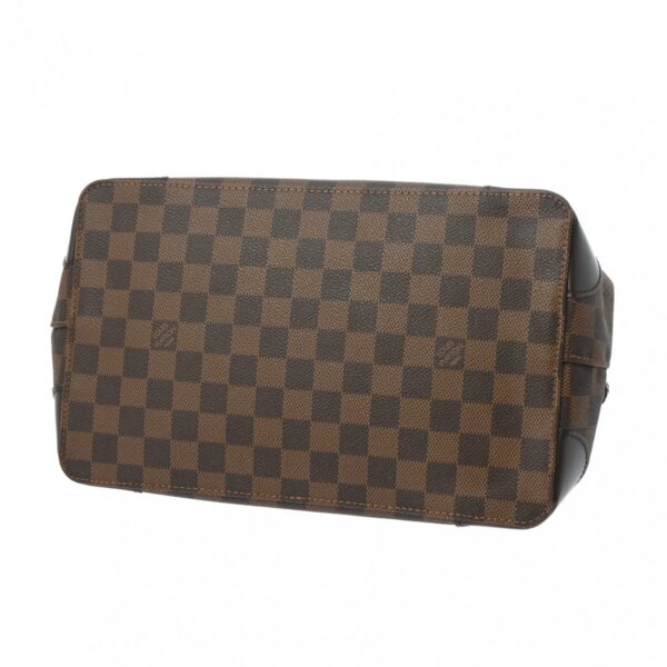 ik 00 0619428 6 LOUIS VUITTON Damier Hampstead PM Tote Bag Brown