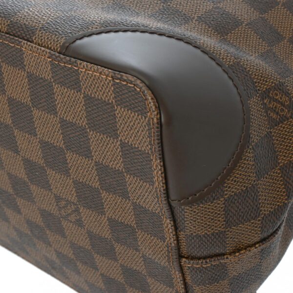 ik 00 0619428 8 LOUIS VUITTON Damier Hampstead PM Tote Bag Brown