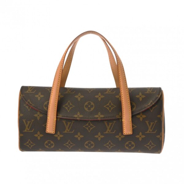 ik 00 0619439 2 Louis Vuitton Sonatine Handbag Monogram Canvas Brown