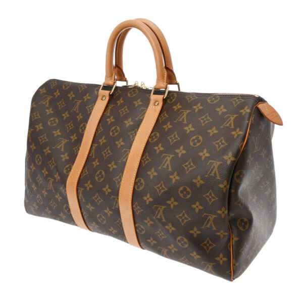 ik 00 0619864 3 Louis Vuitton Keepall 45 Bag Monogram Brown