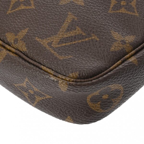 ik 00 0619867 8 Louis Vuitton Pochette Accessoire Pouch Monogram Brown