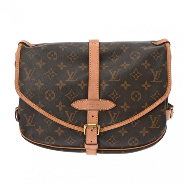 ik 00 0620573 2 Louis Vuitton Saumur 30 Shoulder Bag Monogram Brown