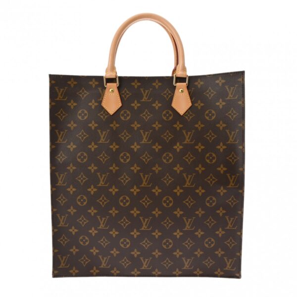 ik 00 0620578 2 Louis Vuitton Sac Plat Tote Bag Monogram Brown