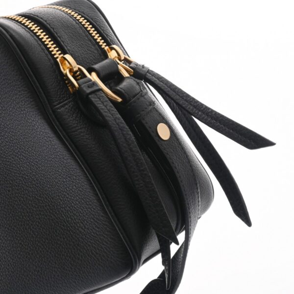 ik 00 0620601 11 Prada Leather Shoulder Bag Black