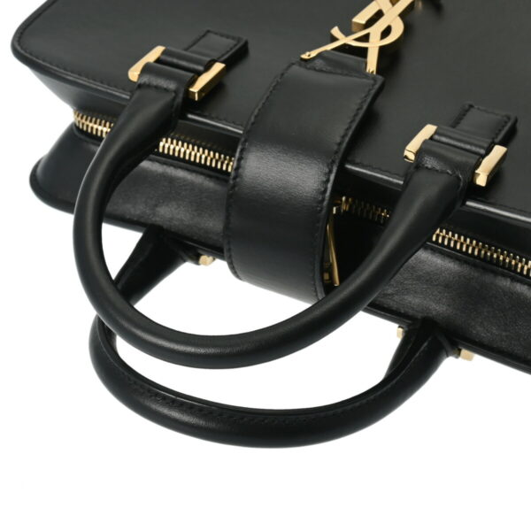 ik 00 0620606 4 Saint Laurent Baby Cabas Handbag Grain Calf Leather Black