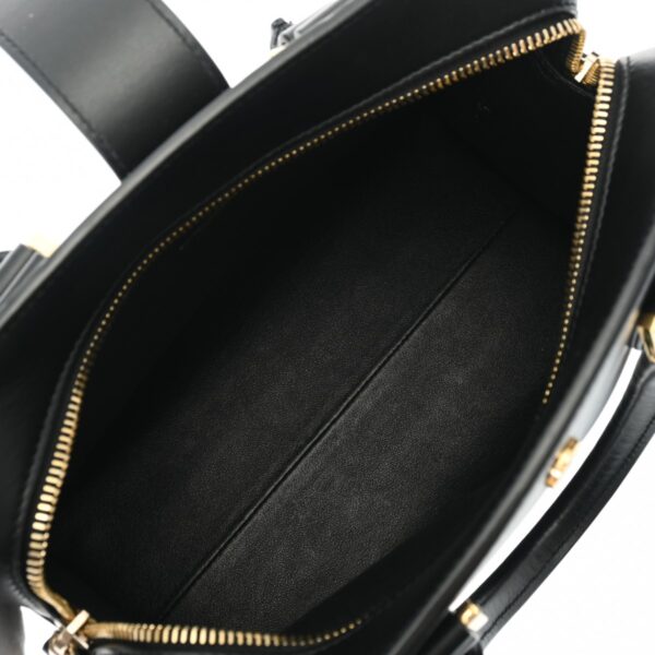 ik 00 0620688 11 Saint Laurent Baby Cabas 2Way Handbag Grain Calf Leather Black