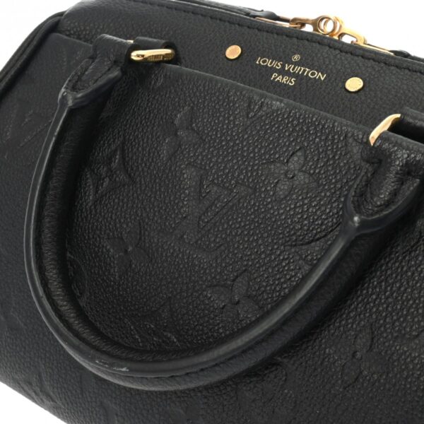 ik 00 0621392 5 Louis Vuitton Speedy Bandouliere 20 Empreinte Leather Noir Black