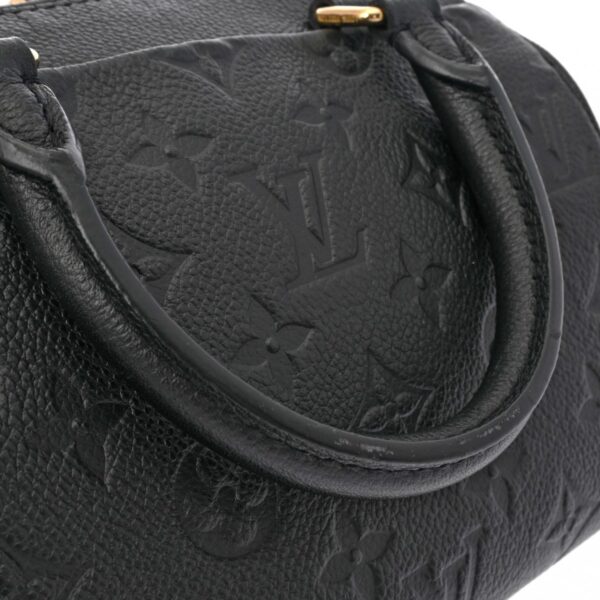 ik 00 0621392 6 Louis Vuitton Speedy Bandouliere 20 Empreinte Leather Noir Black