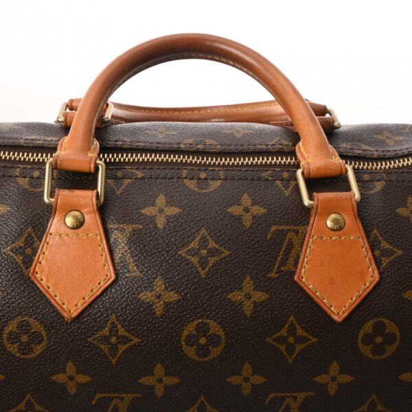 ik 00 0621614 10 Louis Vuitton Speedy 35 Handbag Monogram Canvas Brown