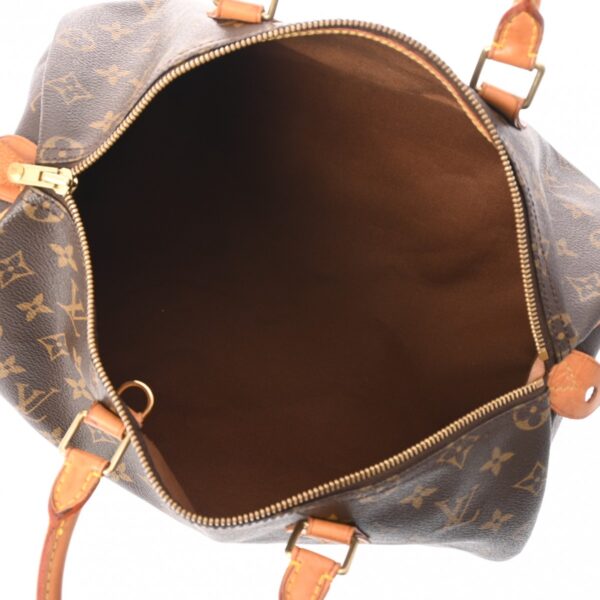 ik 00 0621614 12 Louis Vuitton Speedy 35 Handbag Monogram Canvas Brown