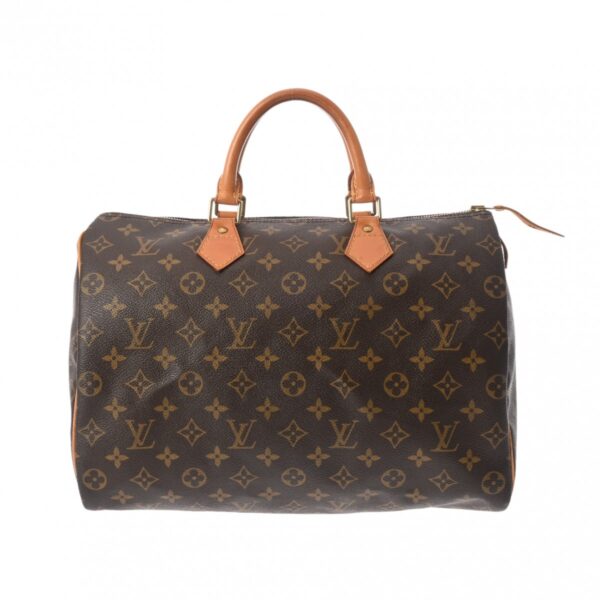 ik 00 0621614 2 Louis Vuitton Speedy 35 Handbag Monogram Canvas Brown