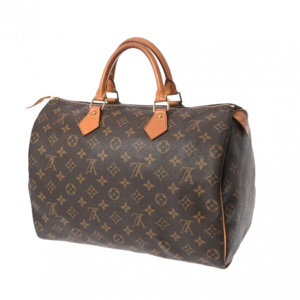 ik 00 0621614 3 Louis Vuitton Speedy 35 Handbag Monogram Canvas Brown