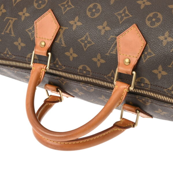 ik 00 0621614 4 Louis Vuitton Speedy 35 Handbag Monogram Canvas Brown