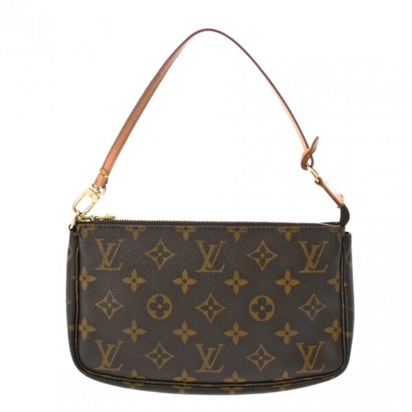 ik 00 0621616 2 Louis Vuitton Pochette Accessoire Pouch Monogram Canvas Brown