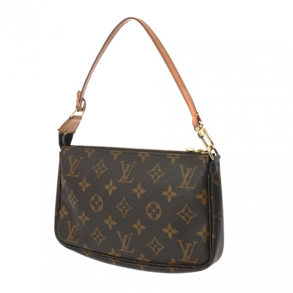 ik 00 0621616 3 Louis Vuitton Pochette Accessoire Pouch Monogram Canvas Brown