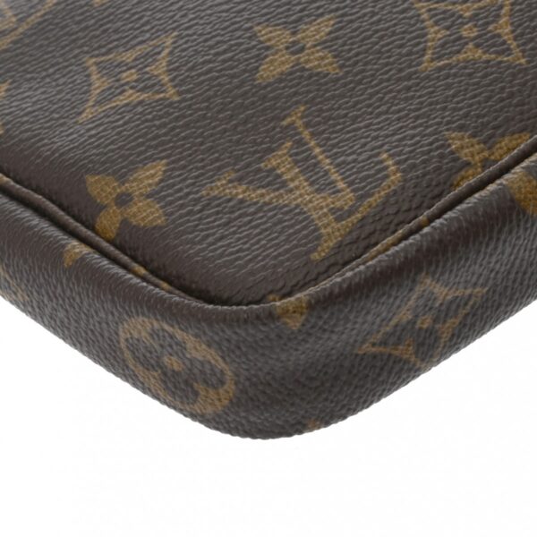 ik 00 0621616 8 Louis Vuitton Pochette Accessoire Pouch Monogram Canvas Brown